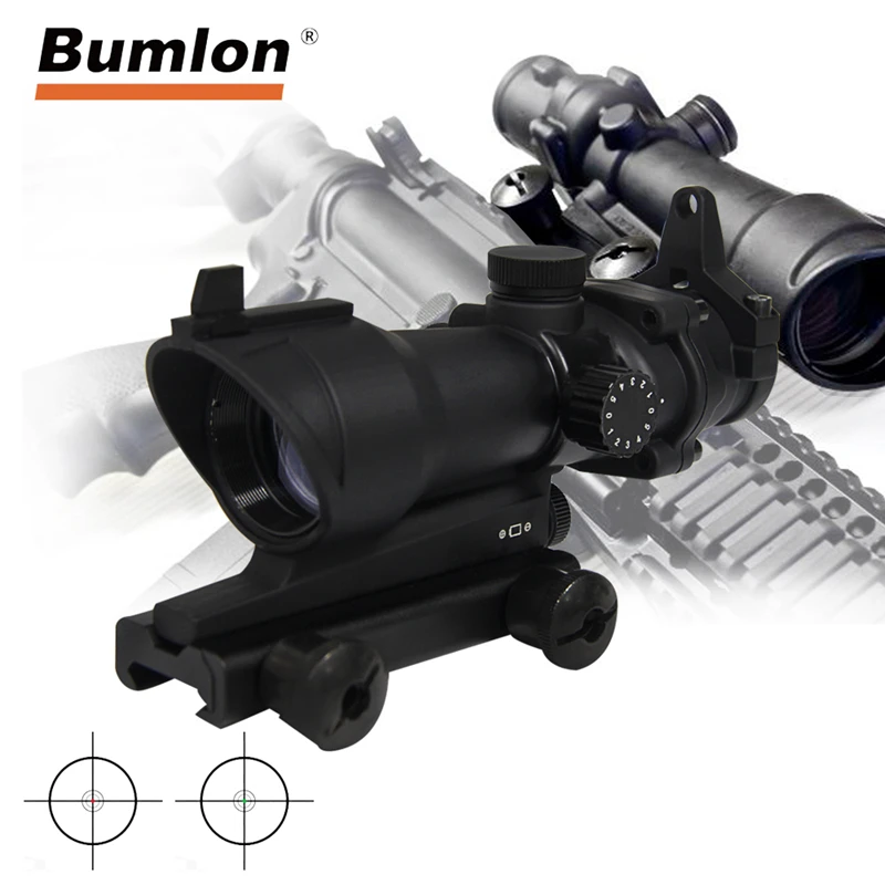 Оптические прицелы для винтовки ACOG 1X32 с красной точкой охоты и 20 мм креплением