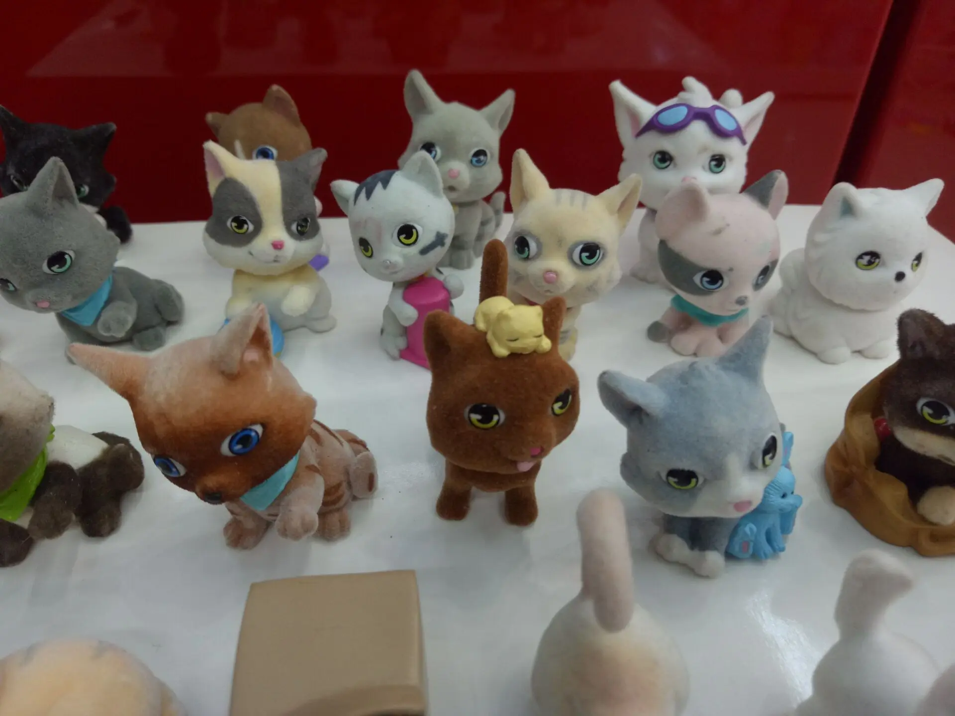 Высокое качество 30 шт./компл. из флока с изображением животных кукла собаки кошки
