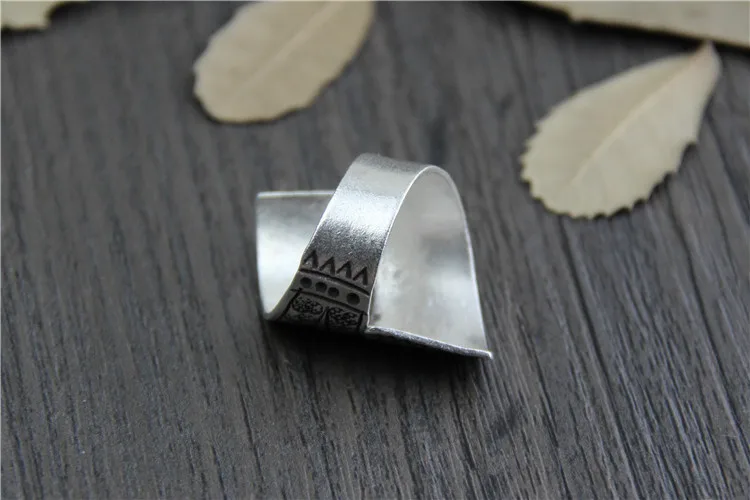 Посеребренные оптовая Тайский ручной посеребренные кольца мужчины и женщины