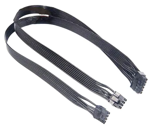 Блок питания для графической карты PCI E черный 12Pin 24 &quotдвойной 8 (6 + 2) Pin модульный