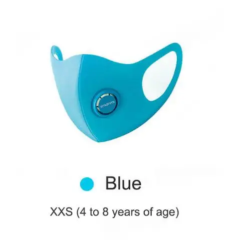 1 pcs blue XXS 4-8 Xiaomi SmartMi Kid Mask, Детский Светильник, дышащая маска с защитой от дымки, мощная фильтрация, PM2.5, блокировка аллергенов, для друзей, 1 шт - Цвет: 1 pcs blue XXS 4-8