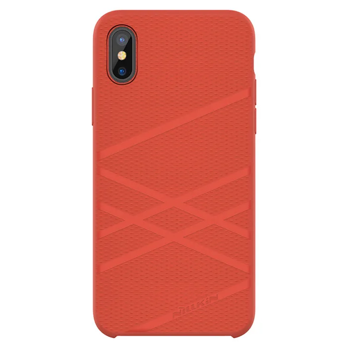 Для iphone x чехол NILLKIN жидкий силиконовый чехол для iphone X ультра тонкий мягкий гелевый резиновый чехол для iphone X Coque Fundas 10 - Цвет: Красный