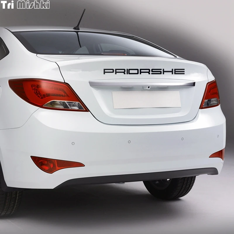 Tri Mishki HZX302# 5.7*80см виниловые светоотражающие прикольные наклейки на авто приорше priorshe ваз лада приора vaz lada priora наклейка для авто