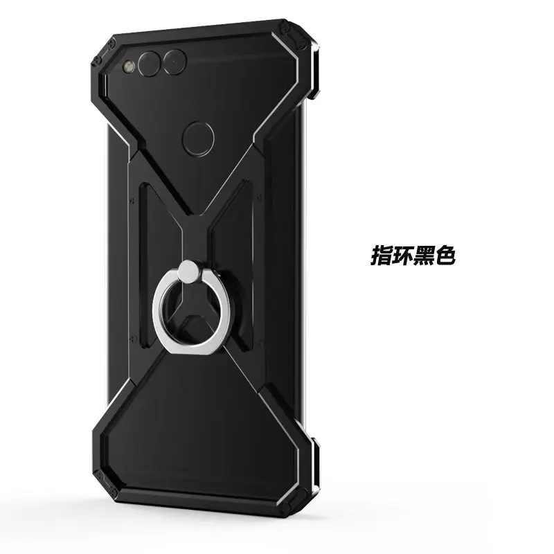 Металлическая серия для huawei hononr 7x8 9 v9 чехол телефона с кольцом кронштейн задняя