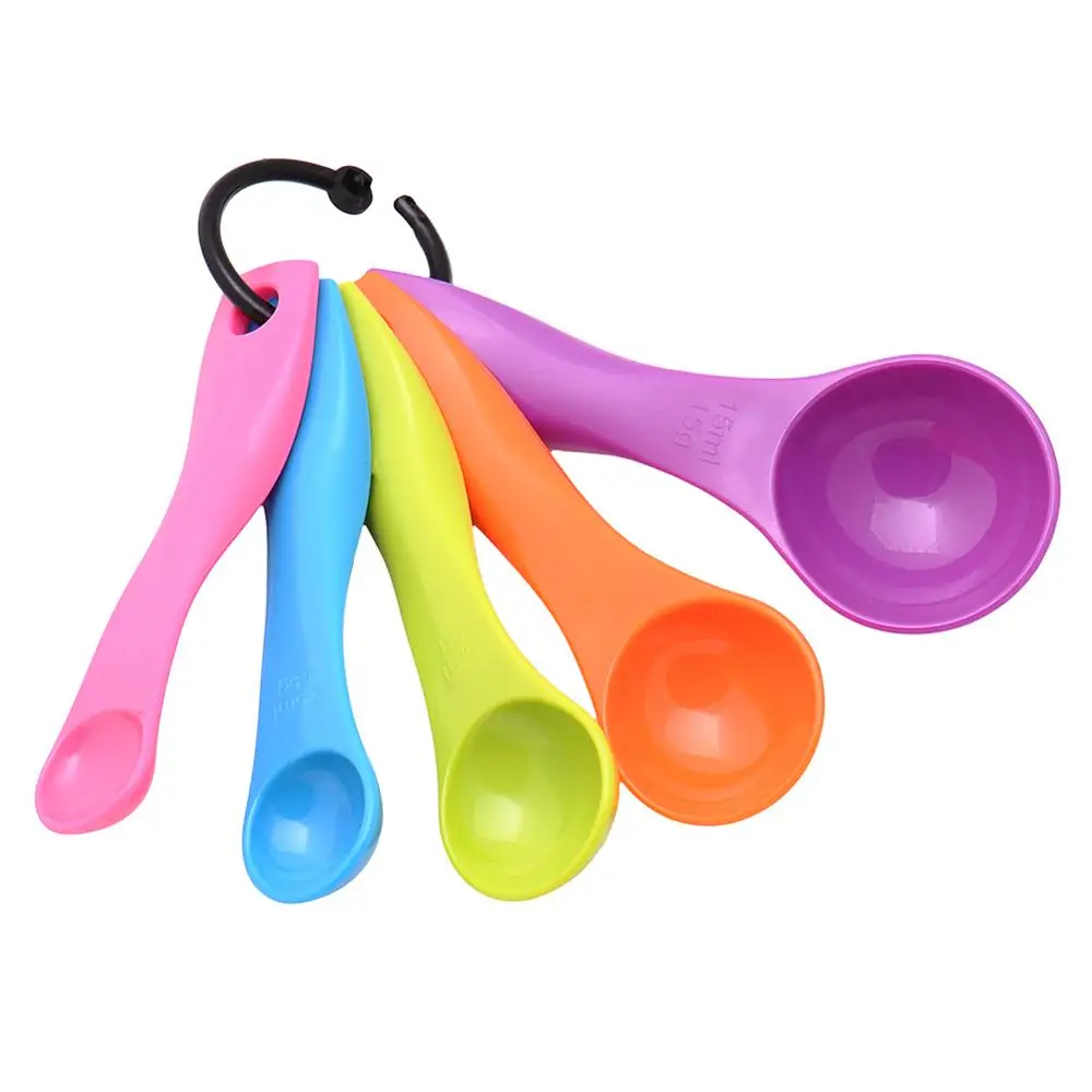 Горячая новинка 5 шт красочный набор мерных ложек кухонная утварь крем для