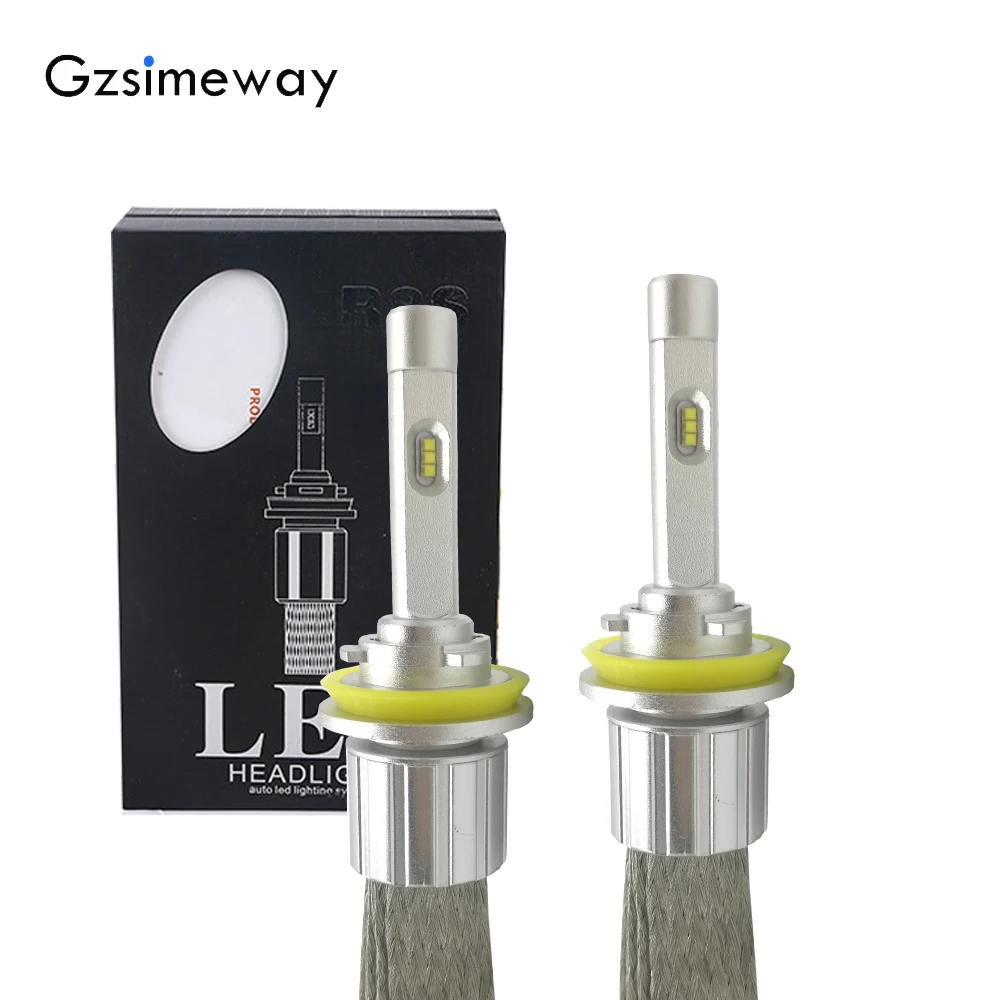 2 шт. H27w 881 светодиодные автомобильные лампы H4 H1 turbo LED H11 H8 H13 D1S D2S 9005 H3 H9 9006 HB4
