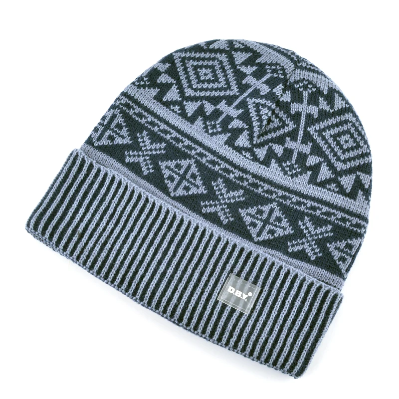 2017 Новые зимние шапка зимняя для мужчин skullies bonnet шапки мужские зима вязание