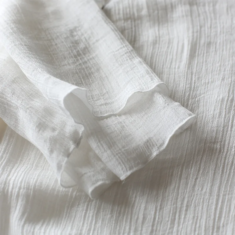 Женский белый костюм Будды весенне летний в китайском стиле|Топы| |