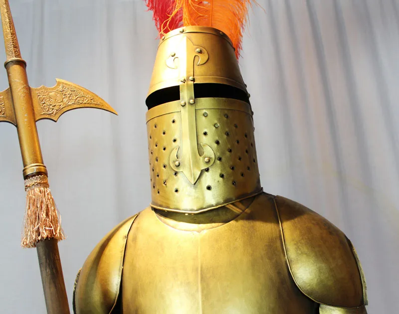 Барный рыцарь украшения/Средневековая Броня железная скульптура/древний