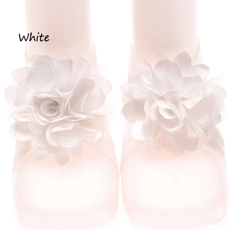 1Pairs Tulle Twirl Flower Newborn Barefoot Sandals Lovely Feet Decoration Shoes |