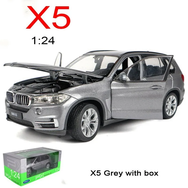 X5 Grey 1:24, 5 серия, X5, модель автомобиля,, имитация, сплав, модель автомобиля, рулевое колесо, соединение переднего колеса, для взрослых, высокое качество, коллекция, подарок - Цвет: X5 Grey