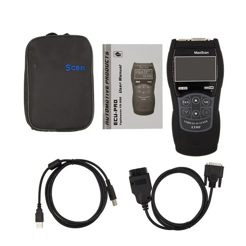 Автомобильный считыватель кодов VS890 диагностический сканер многоязычный
