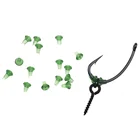 Rompin 50 шт. бусины с крючком, аксессуары для ловли карпа, стопор, зеленый, черный, для ловли карпа