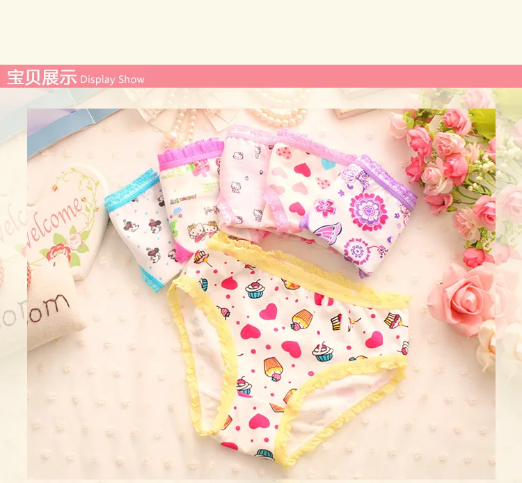 6 шт./лот трусики для девочек детское нижнее белье детские трусы оптовая продажа