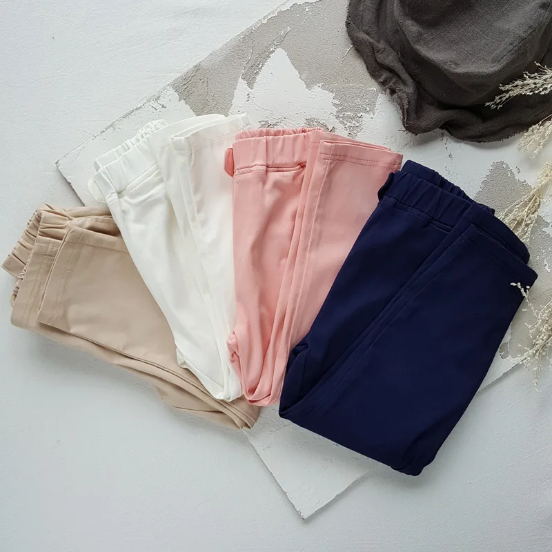 Брендовые штаны для девочек новинка 2019 года детские весенние штаны-шаровары