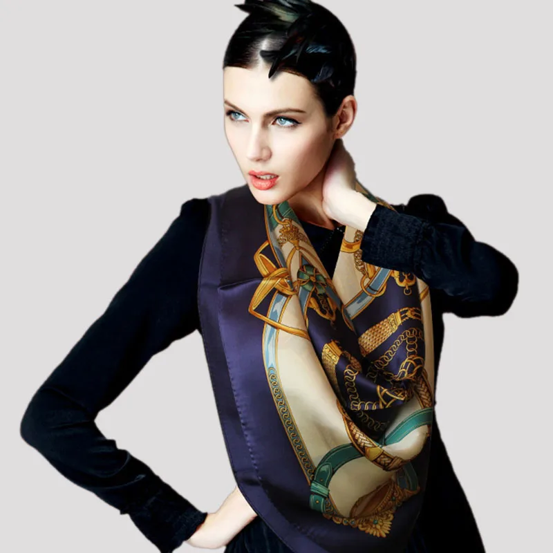 2017 Роскошные Дизайнерские брендовые большие квадратные шарфы для женщин