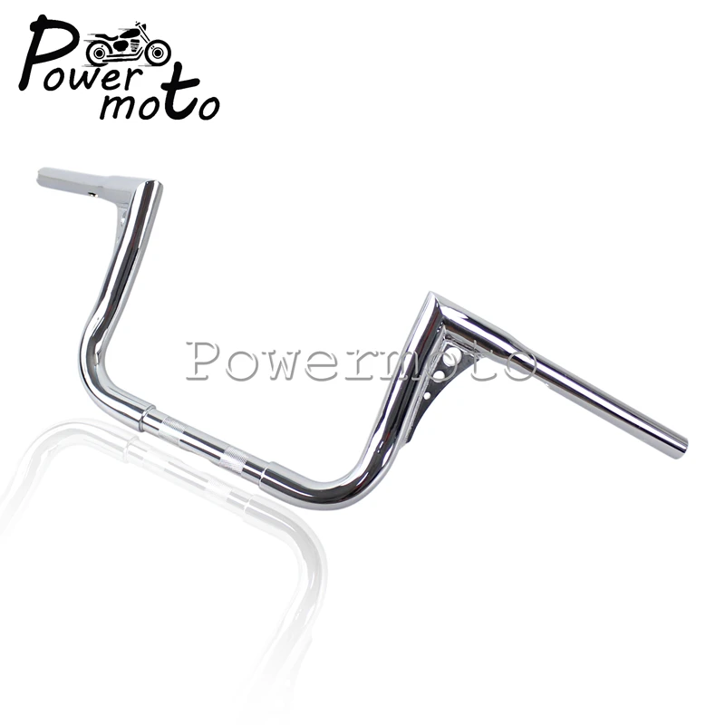 Рукоятка для мотоцикла Chrome 10 дюймов Harley Sportster Touring Softail FLST FXST XL Ширина 32 дюйма