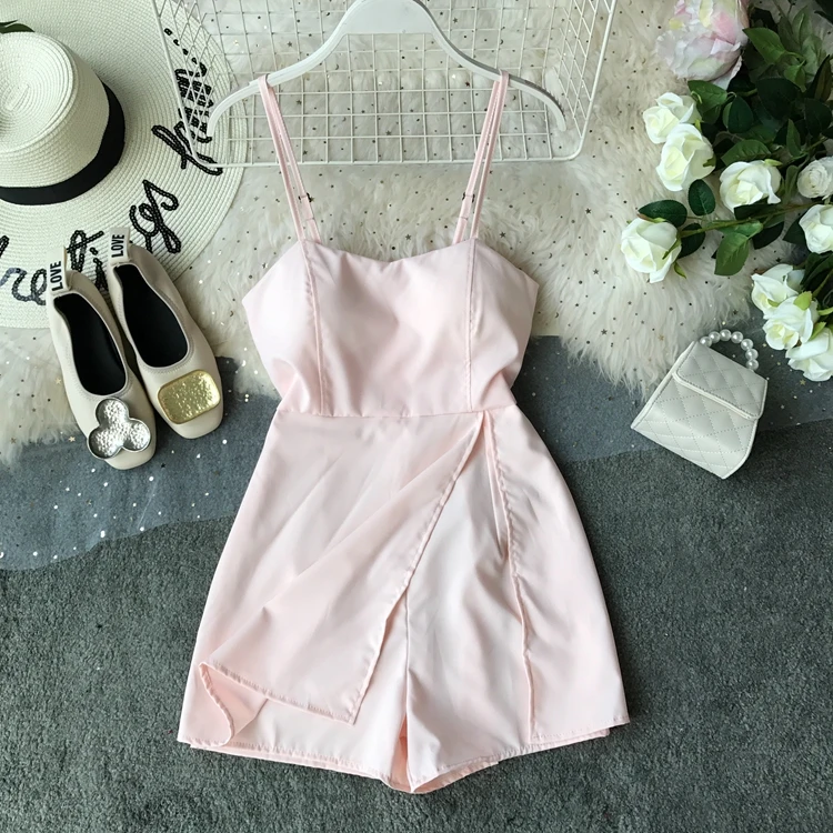 2019 летнее платье женские шорты шифоновое без рукавов Boho стиль короткое пляжное