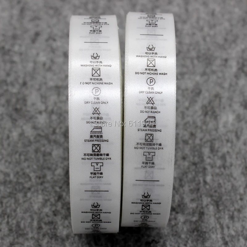 Бесплатная доставка 1000 шт. много индивидуальных этикеток для ухода за шелком