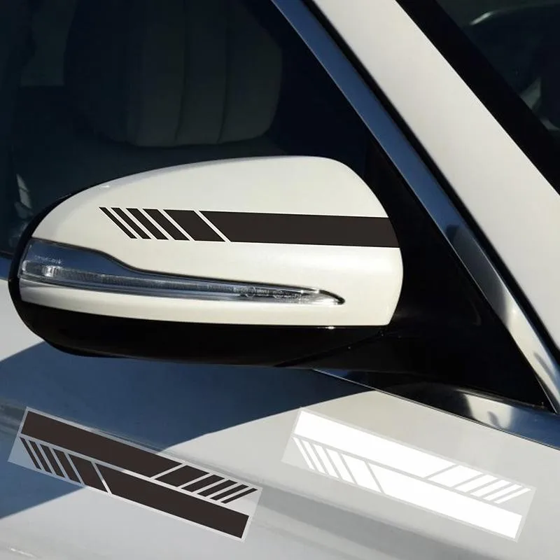 2 шт. автомобильная наклейка зеркало заднего вида боковая полоса сделай сам