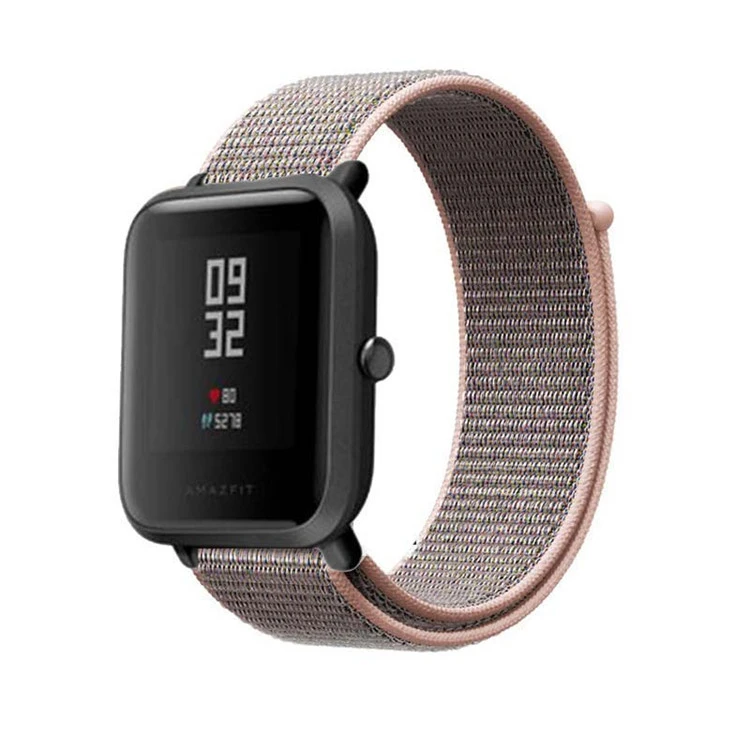 Нейлоновый ремешок AMAZFEEL для часов Amazfit, цветной нейлоновый ремешок с петлей для часов Amazfit BIP PACE, часы Stratos