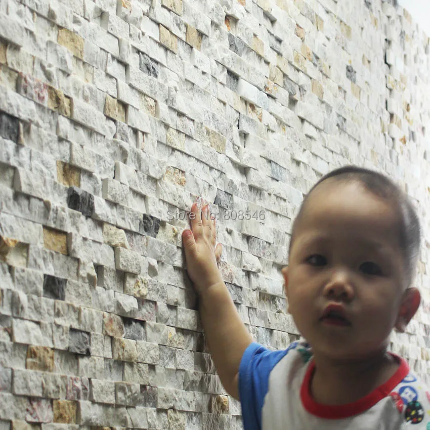 Простая мозаичная плитка из натурального мрамора для гостиной зала столовой