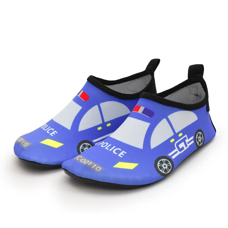 Blue car Kocotre/детская пляжная обувь; светильник; домашние тапочки; детская обувь для плавания; обувь на мягкой подошве для мальчиков и девочек; обувь для помещений; нескользящая обувь; пляжная обувь - Цвет: Blue car