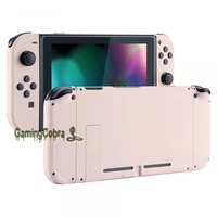 extremerate cherry%c2%a0blossoms pink console back plate with controller housing shell case with full set buttons for nintendo switch
