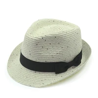 spring fashion hip hop sunhat jazz cap for dance show team cool hat unisex breathable straw fedora