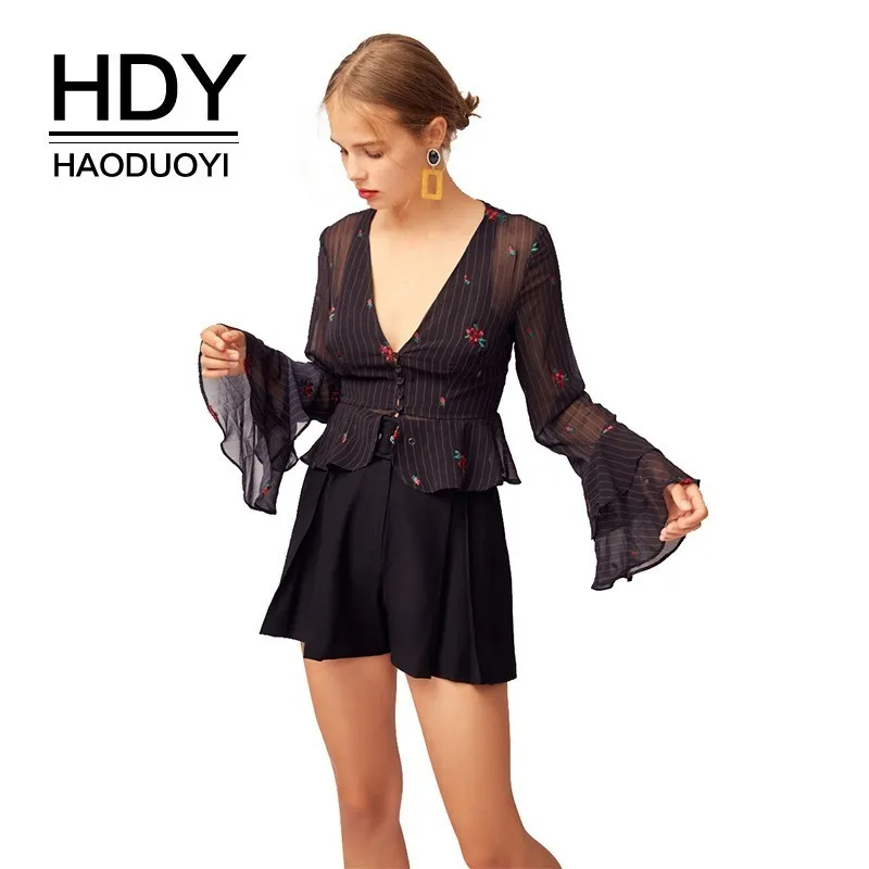 HDY Haoduoyi Femme летние стильные элегантные топы из органической кожи для девочек