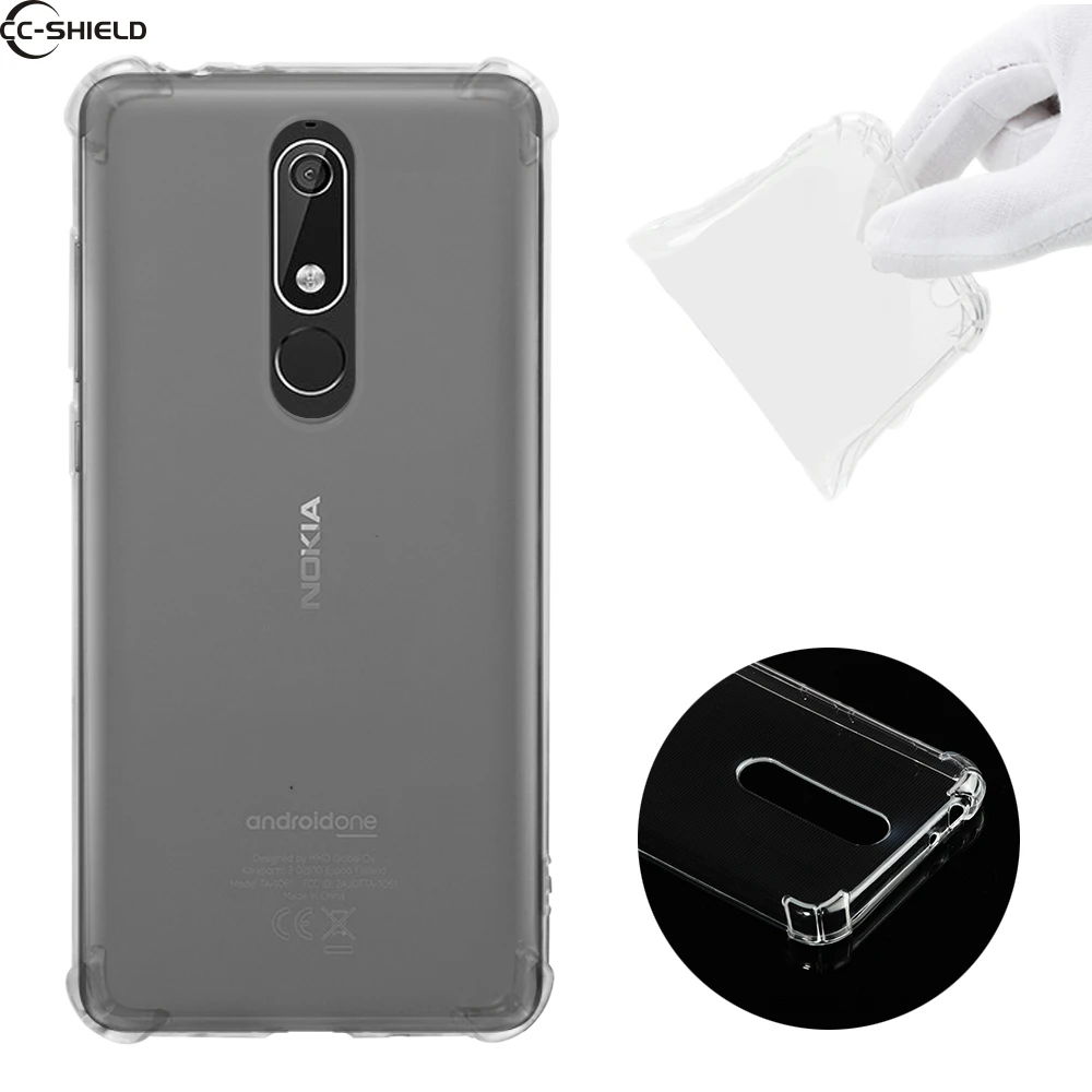 Soft Cover for Nokia 5.1 Plus TA-1112 Ultra thin Clear Transparent TPU Silicone Case X5 TA-1109 TA-1105 TA-1108 |