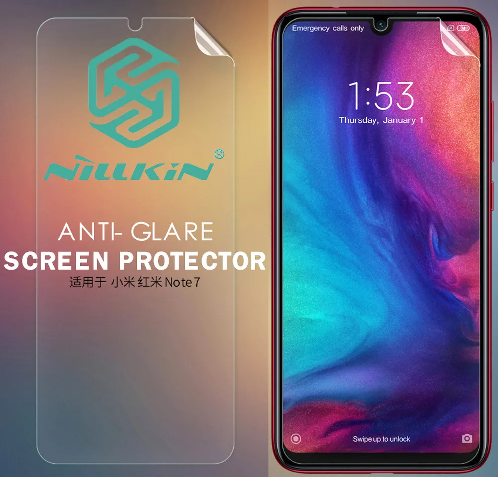 Защитная пленка Nillkin для Xiaomi Redmi Note 7 Pro 7A матовая HD Прозрачная мягкая|screen protection