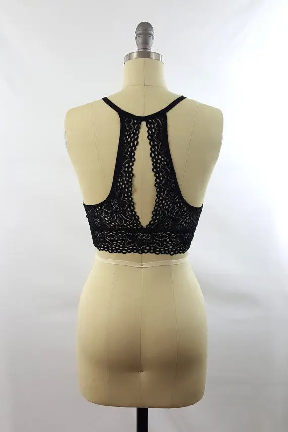 Женский модный летний топ с открытой спиной повседневные кружевные цветочные