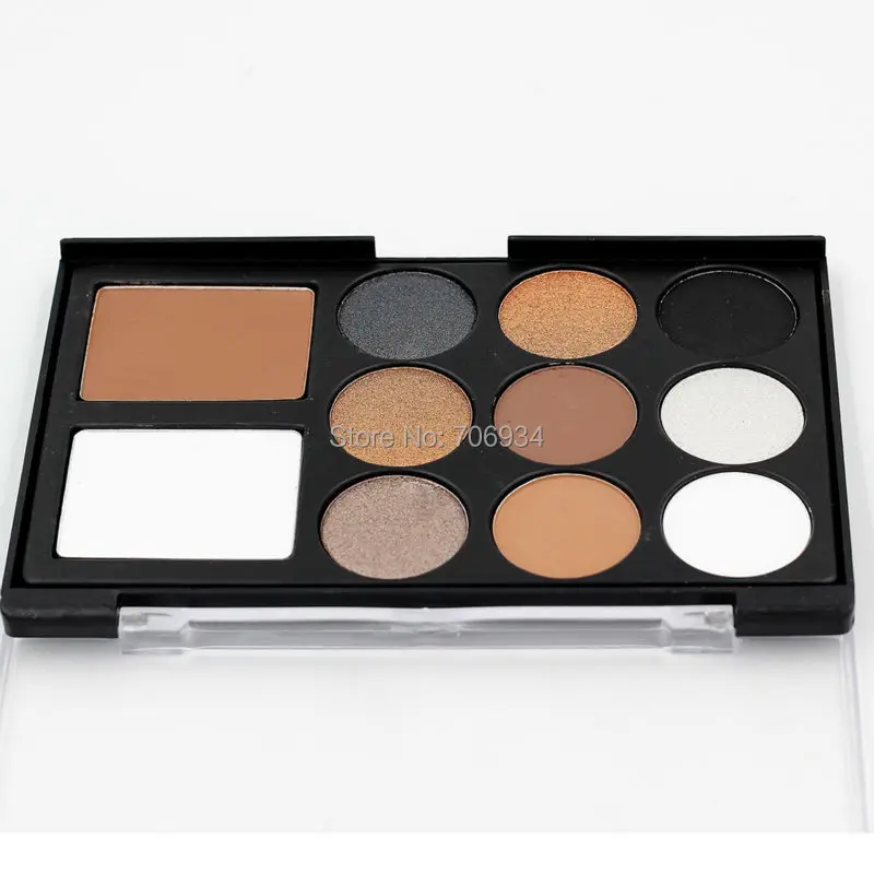 Палетка теней для век шоколадных матовые и мерцающие тени 1 шт. 11 цветов Shdow макияж