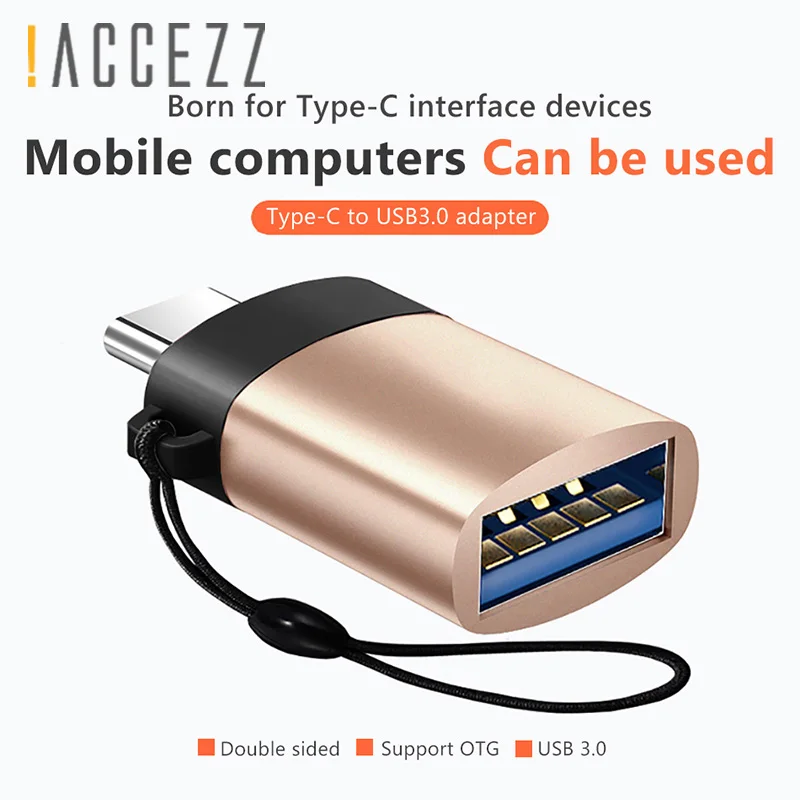 ! ACCEZZ 2 шт. 3 Тип C OTG адаптер USB 0 для samsung S8 huawei P20 Xiaomi Mi8 Lite type-C Мужской Android зарядный