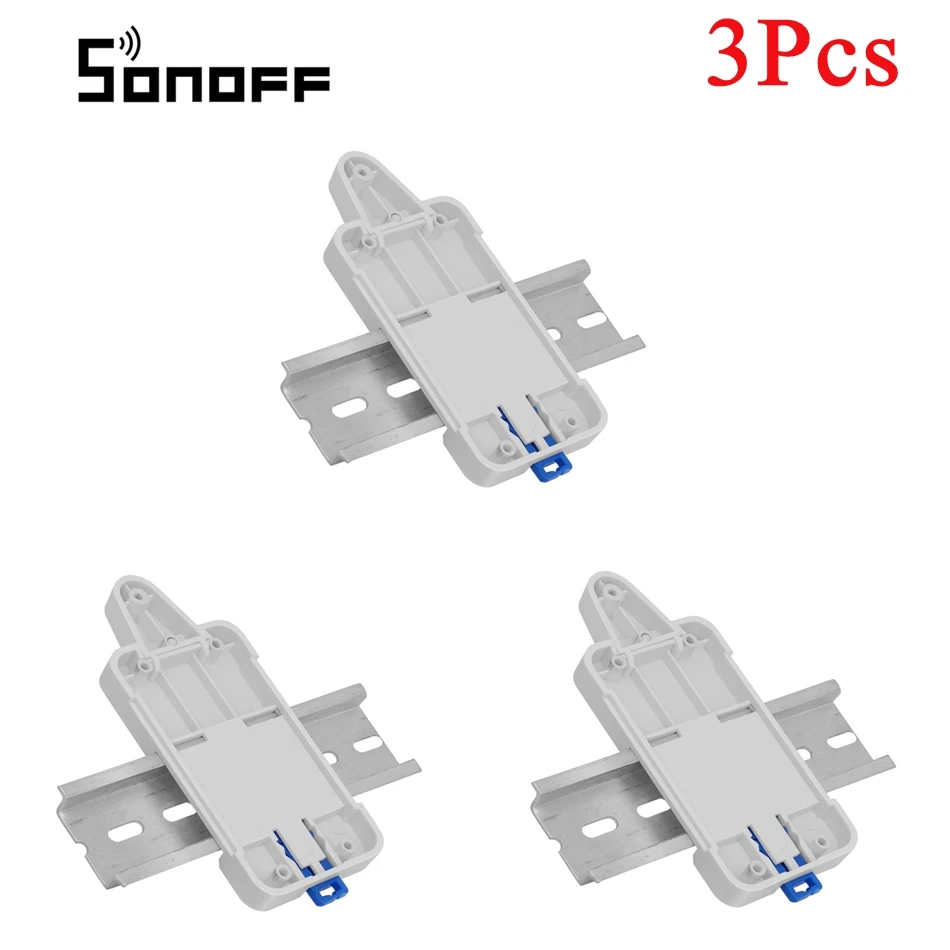 3 шт. SONOFF dr Din Rail лоток Регулируемый установленный рейку Чехол Держатель решение для Sonoff Basic/RF/POW/TH16/TH10/DUAL/G1