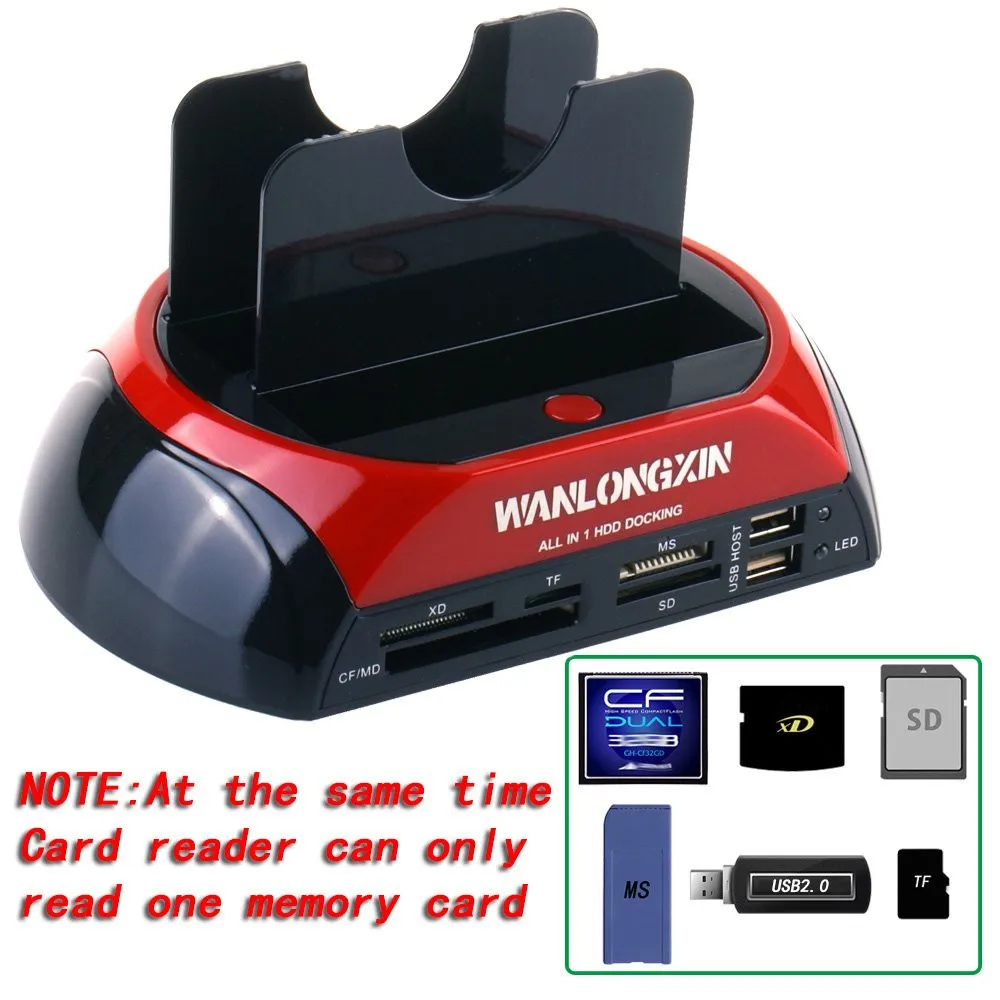 IDE/SATA двойной все в 1 Hd док станция для жесткого диска Hdd 2 5 3 считывания кодов Usb 0 ЕС