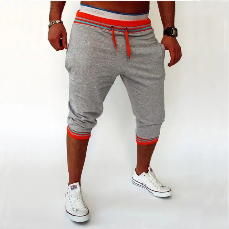 2017 Men's Short Soft Men Homewear with Pocket Casual Solid Elastic Waist Shorts Leisure Trunks Slim Straight Bermuda #A0 | Мужская