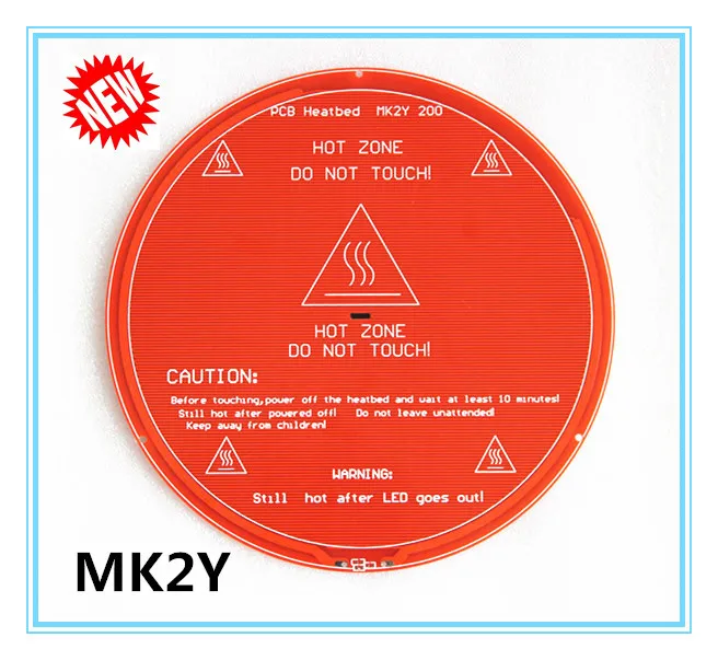 Новинка! Delta Rostock 3d принтер MK2Y Круглая Тепловая кровать аналогичная MK3 печатная