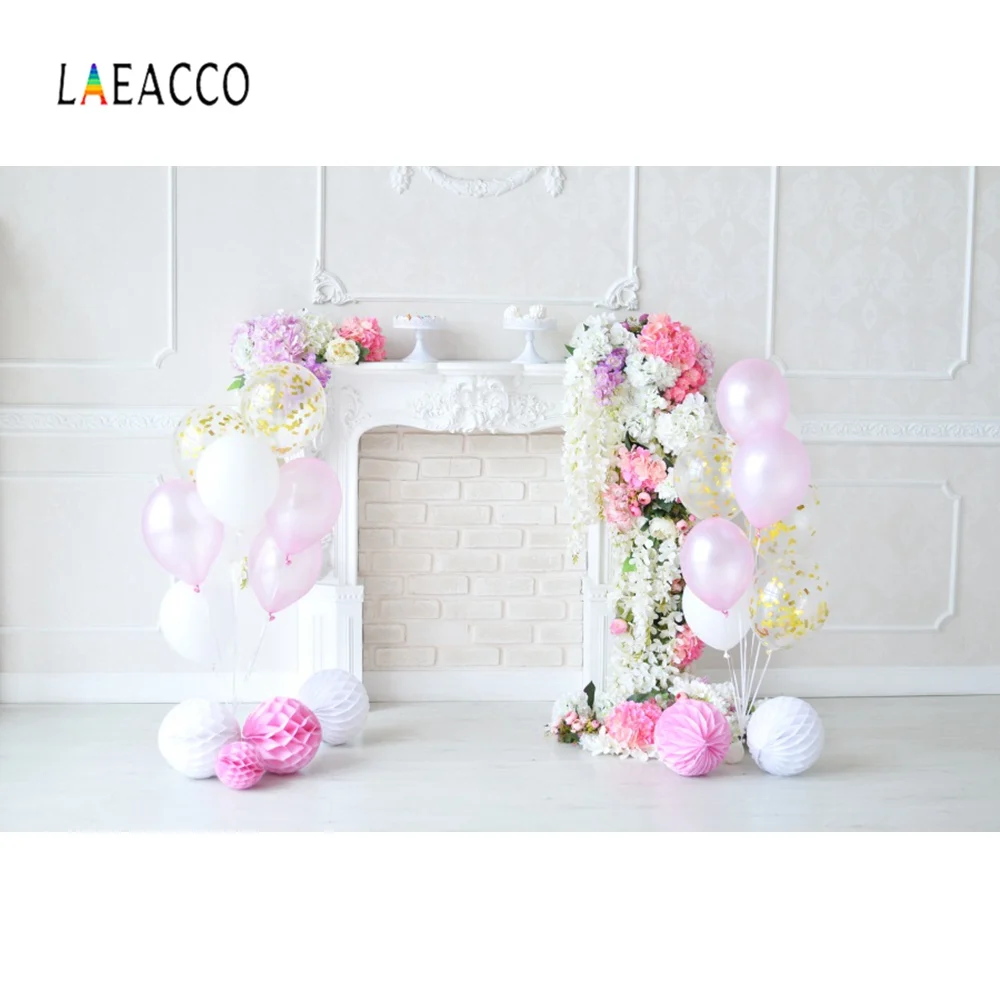 Камин Серый Цыпленок стены День рождения воздушные шары цветок ребенок портрет