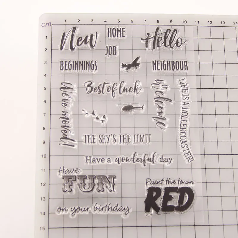 Прозрачный прозрачный силиконовый штамп для печати DIY Скрапбукинг Фотоальбом