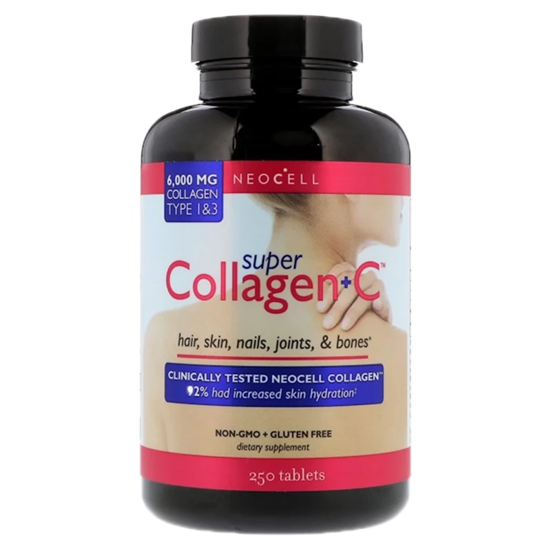 

Neocell Super Hydrolyzed Collagen+C Hair,skin,nails,joints,& Bones 250pcs