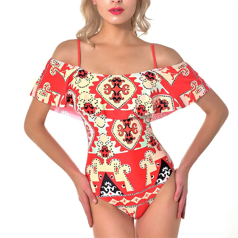 Женский купальник-бикини однотонный купальник с пуш-ап и подкладкой пляжная