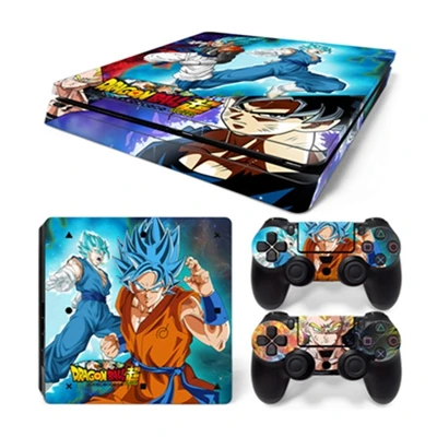 TN-PS4Slim-1826 Dragon Ball Super PS4 тонкая наклейка для игровой станции 4 Тонкая консоль контроллеры виниловые наклейки защитная крышка для игры - Цвет: TN-PS4Slim-1826