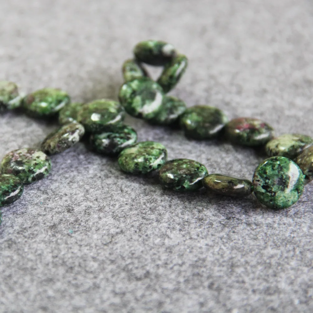 Аксессуары для ожерелья браслета 12 мм Разноцветные зеленые круглые каменные