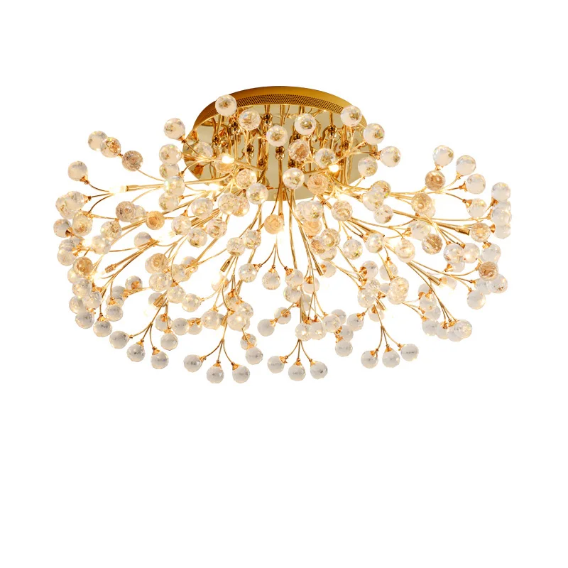 ZX Европейский тип Хрустальная потолочная лампа круглая столовая гостиная G4