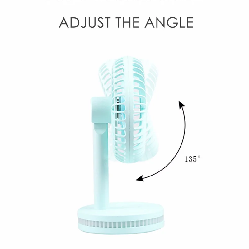 Красочный мини USB ночник перезаряжаемый вентилятор воздушного охлаждения клип