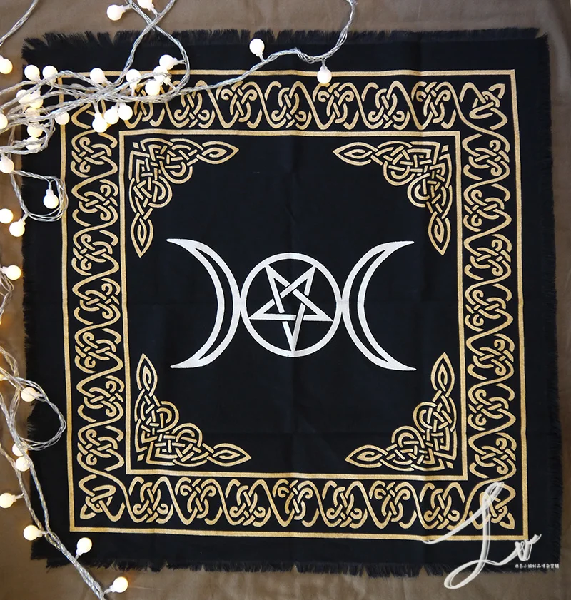 60x60 см алтарь Таро ткань настольная игра карты скатерть хлопок Wicca Астрология