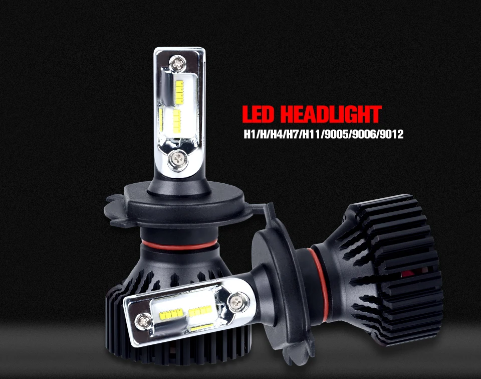 FOXCNCAR H4 H7 светодиодный Phare ампулы H11 9005 9006 фара 12 v 24 v 60 W 8000 LM 6500 K Voiture светодиодный Авто Phare Фарес противотуманные фары