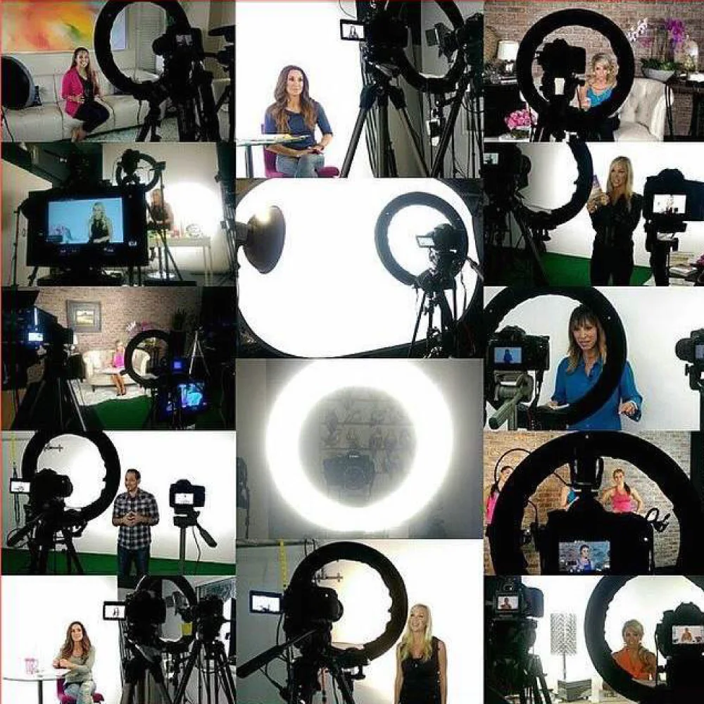 Pro 40 Вт 5400 К Люминесцентная дневной свет студия кольцо лампы с Камера Кронштейн